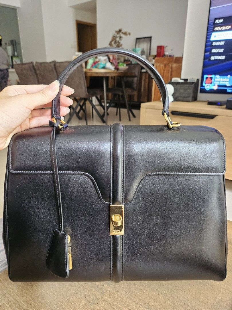 Celine Classique 16 Bag Satinated Calfskin Medium