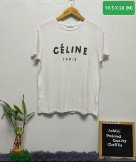 Celine brand croptop shirt🔥, Luxury, Apparel on Carousell