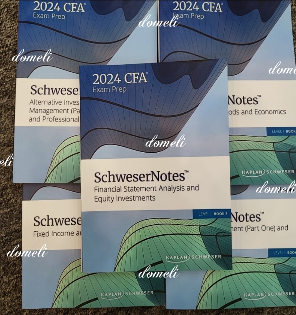 CFA 2024 (Level 1 / 2 /3 ) Kaplan Schweser Notes, 興趣及遊戲, 書本 & 文具, 教科書