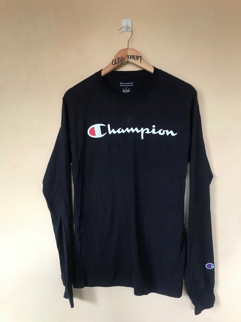 Champion script long sleeves, Men's Fashion, Tops & Sets, Sets ...