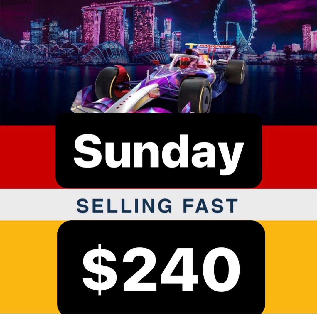 [Cheapest] F1 Singapore Grand Prix 2023 GP Concert Tickets (Post Malone ...
