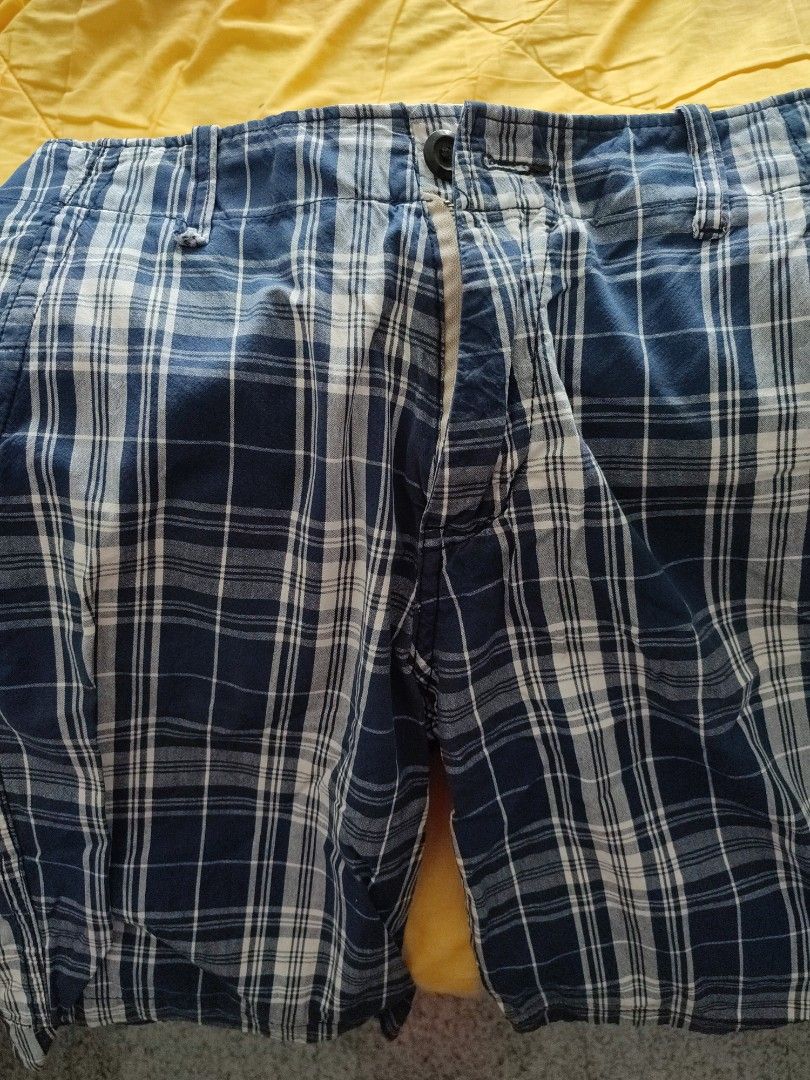 Checkered mens top shorts