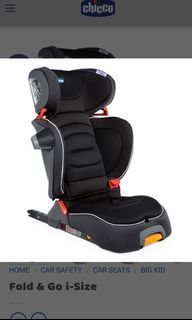 Chicco Fold And Go I-size booster car seat ECER129 made in italy