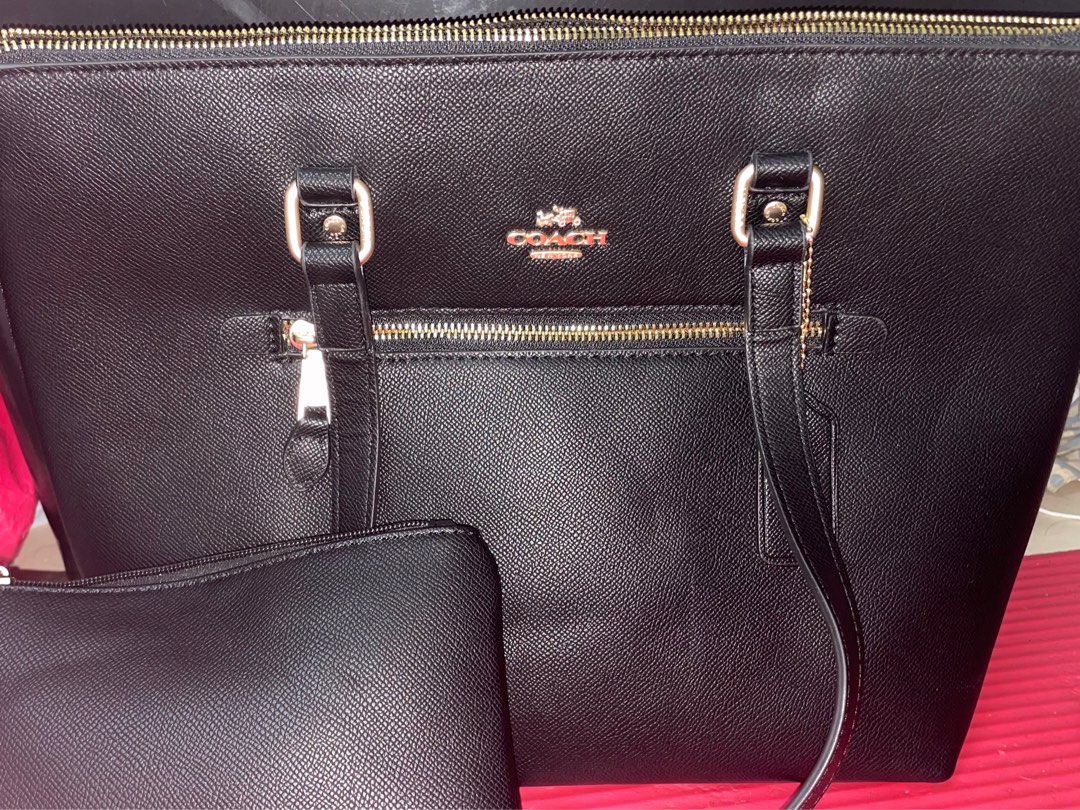 Coach crossgrain leather gallery discount tote