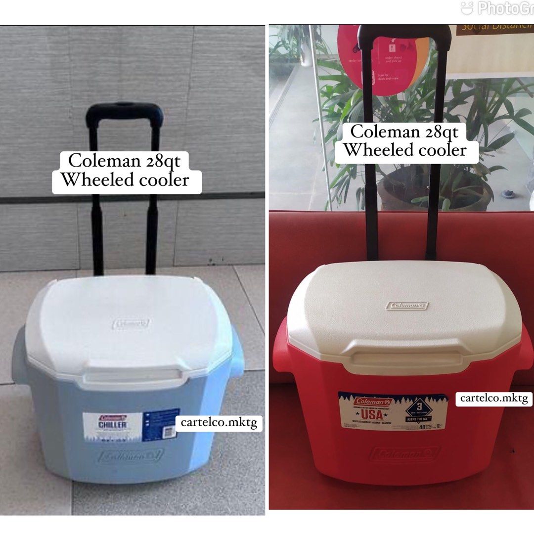COLEMAN USA 28qt WHEELED ICE COOLER Coleman 28qt Wheeled cooler
