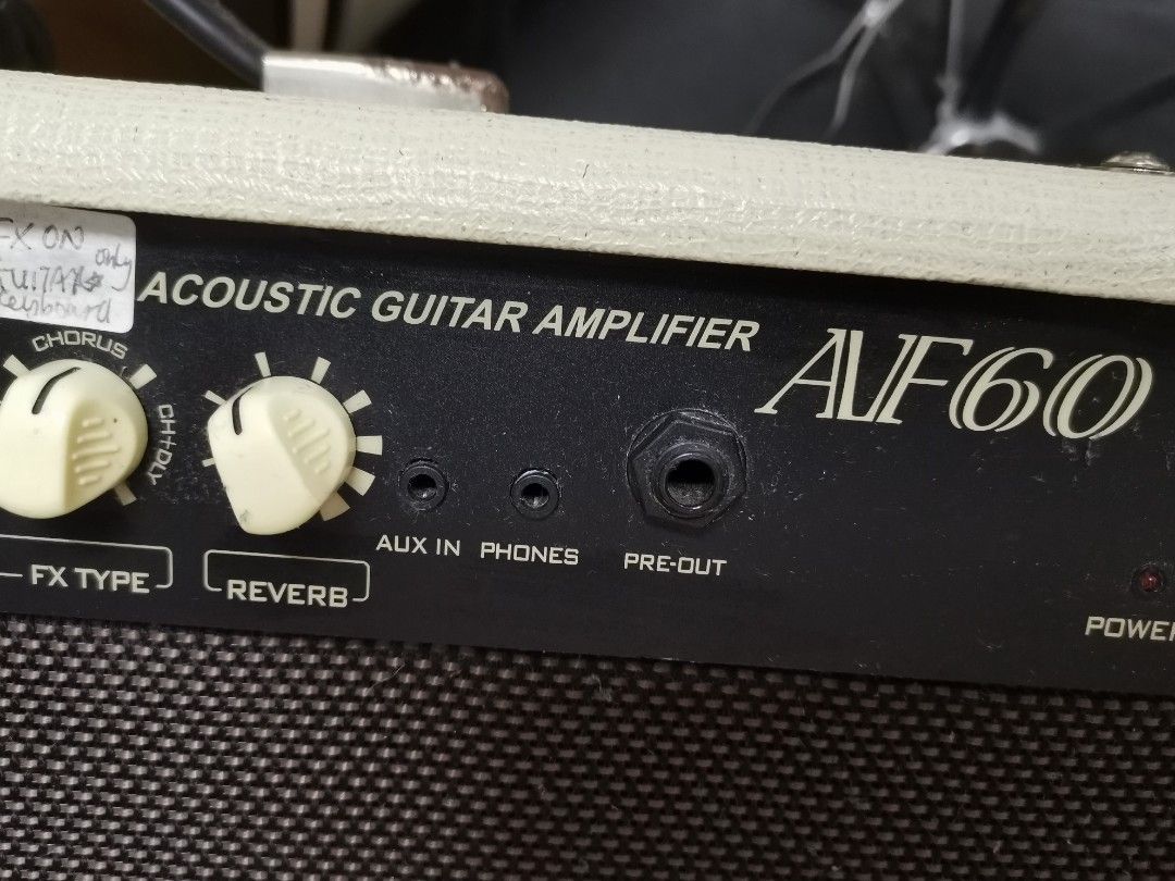 Cort AF60 Acoustic Guitar amplifier, Hobbies & Toys, Music & Media, Music Accessories on Carousell