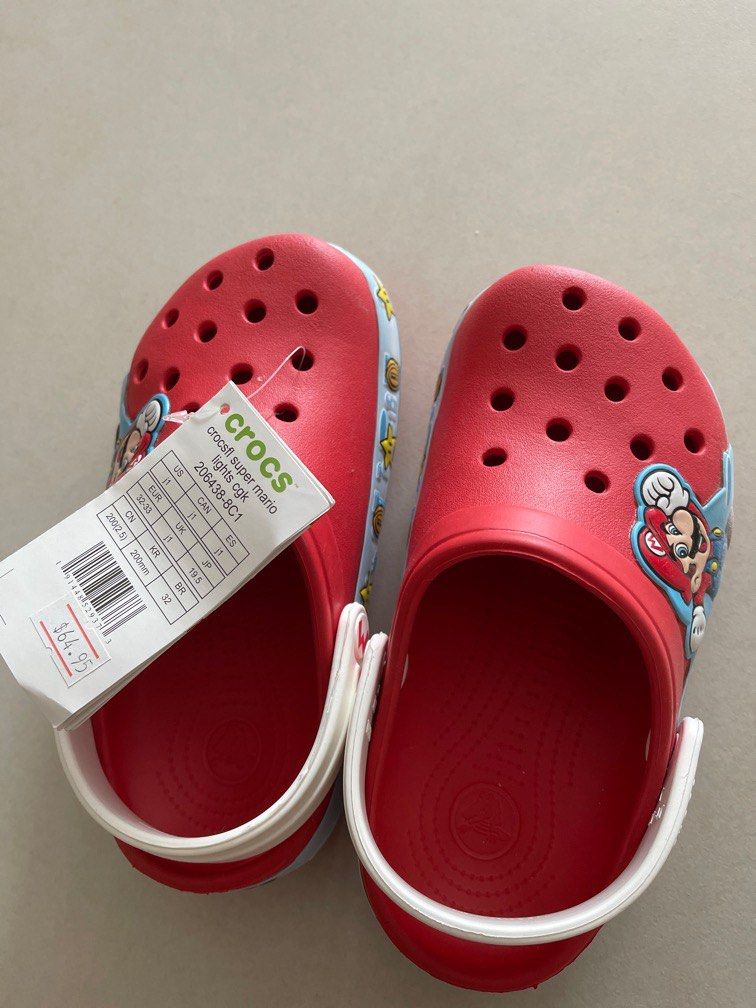 Mario light up crocs outlet