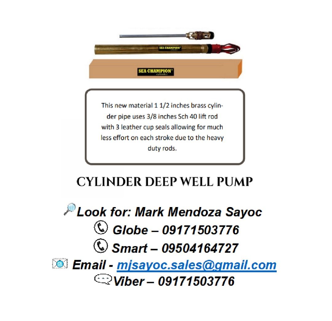 CYLINDER DEEP WELL PUMP, Commercial & Industrial, Construction Tools