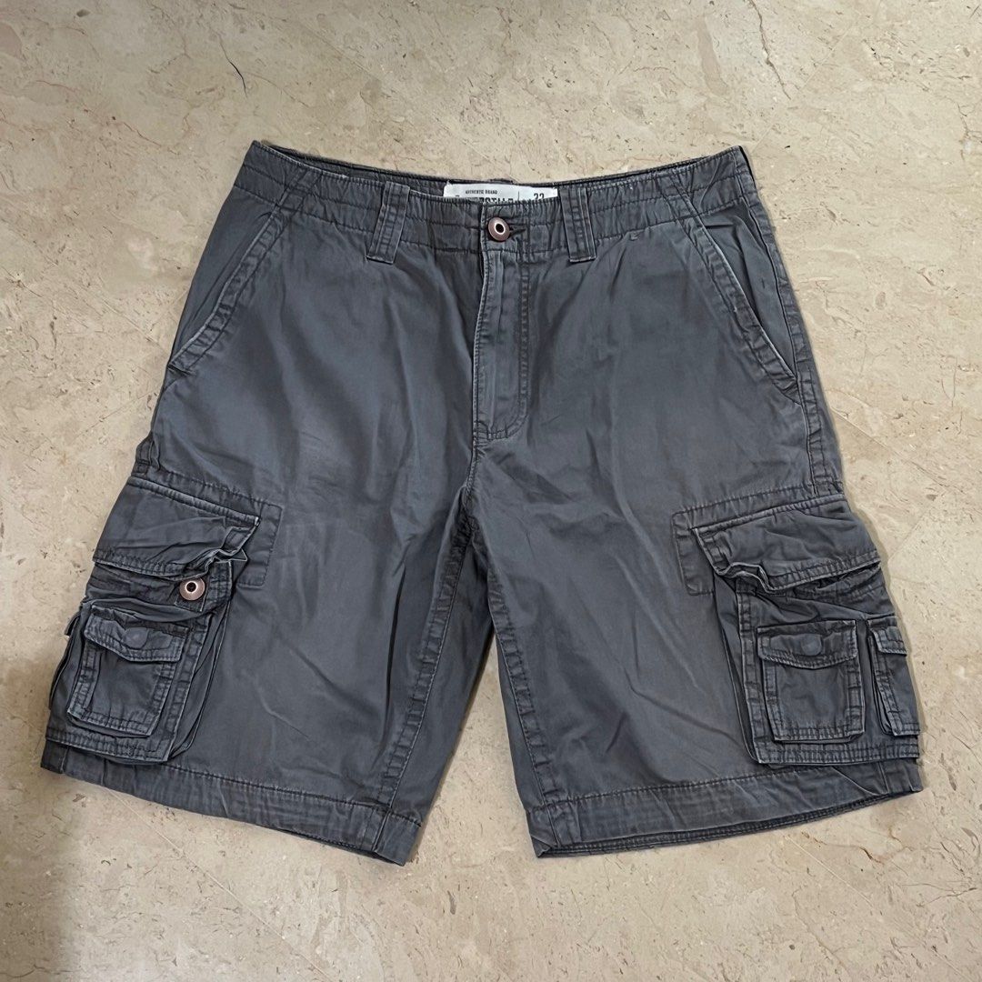 dark grey denim cargo shorts jorts Men s Fashion Bottoms Shorts