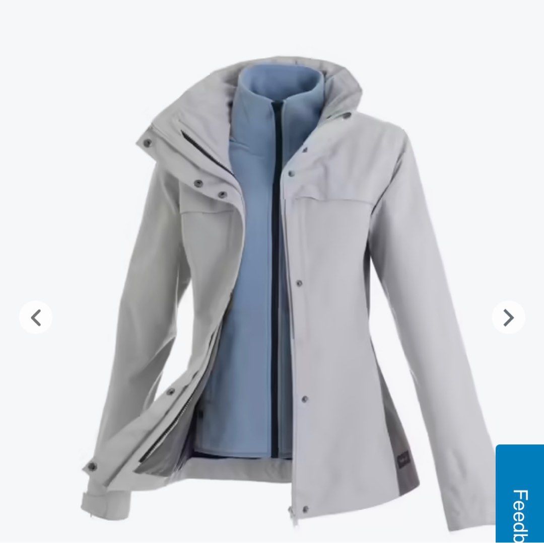 Decathlon trekking waterproof jacket, Women's Fashion, Coats, Jackets ...