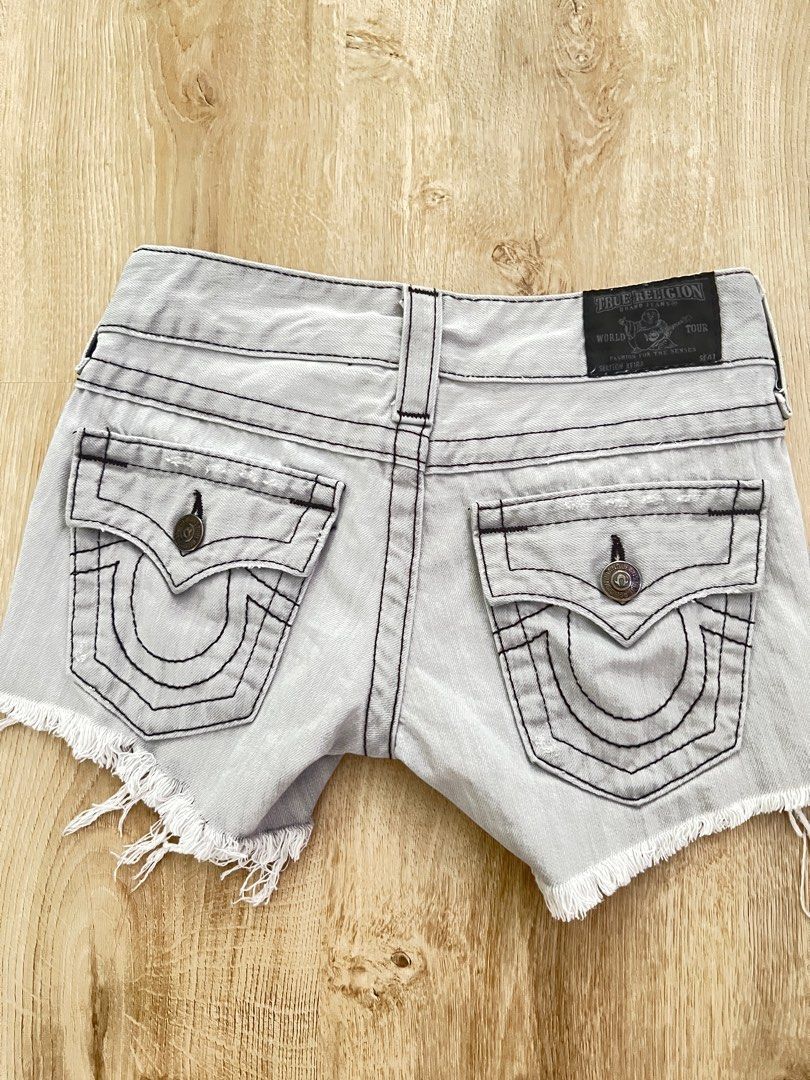 White true religion shorts womens outlet
