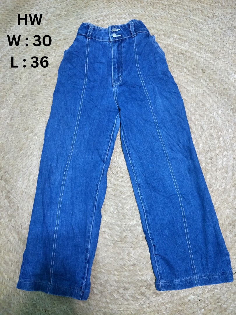 Square pants, Women's Fashion, Bottoms, Jeans on Carousell