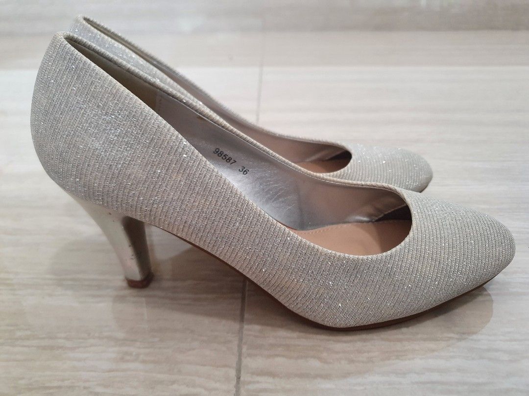 DMK heels silver for sale 10