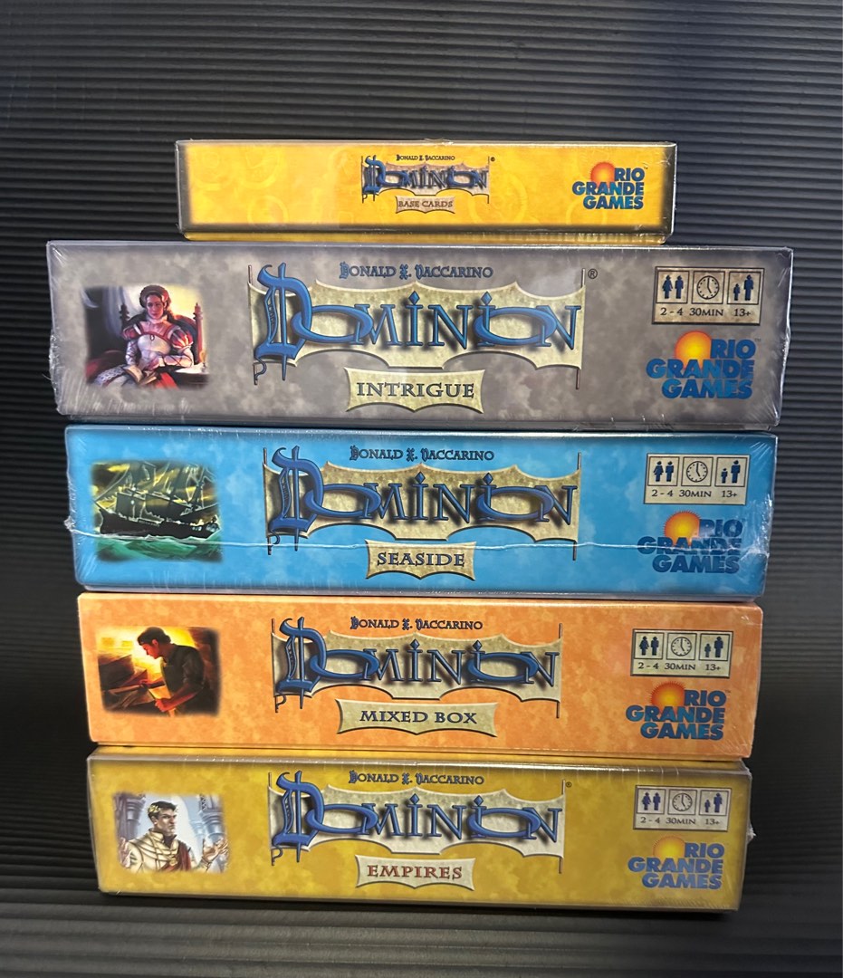 Dominion base cards + expansions board game, Hobbies & Toys, Toys