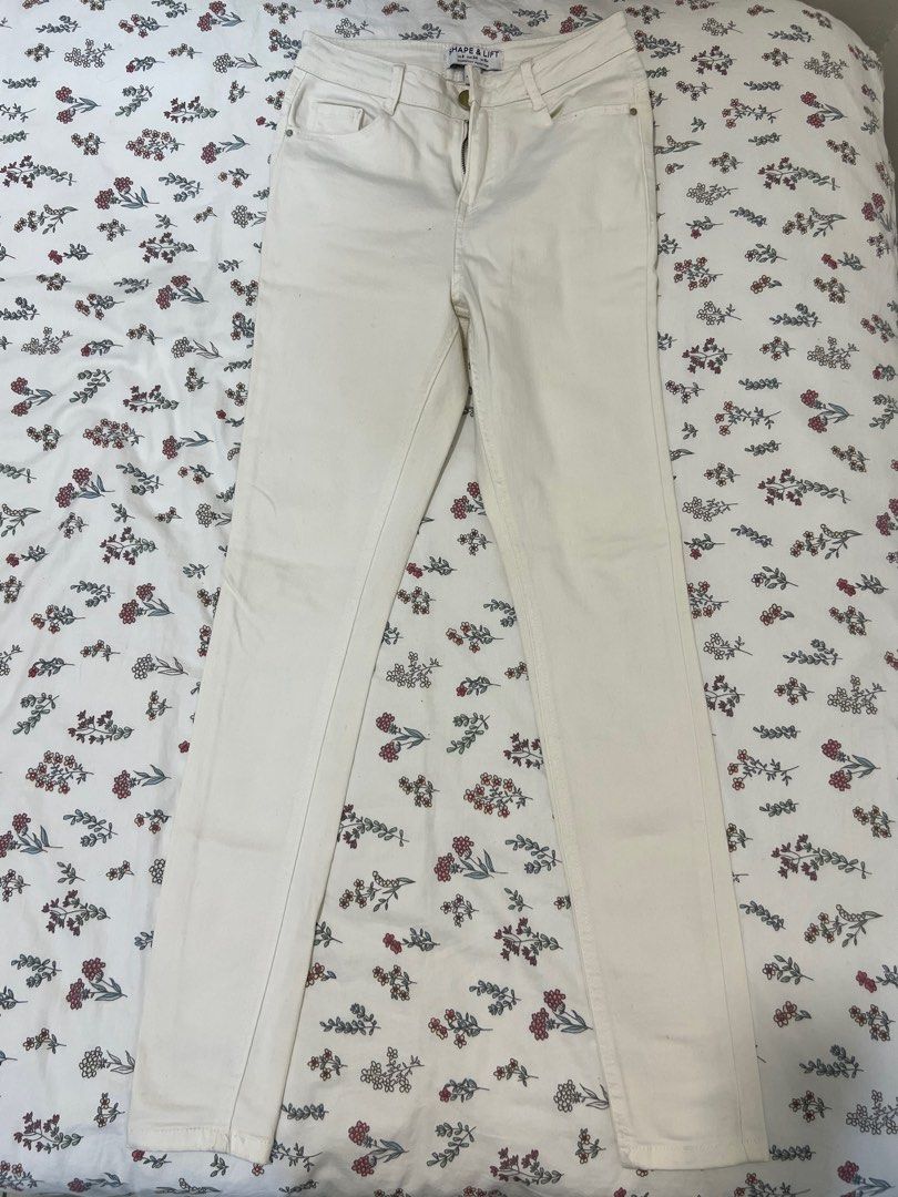 Dorothy Perkins Skinny Jeans in White Women s Fashion Bottoms