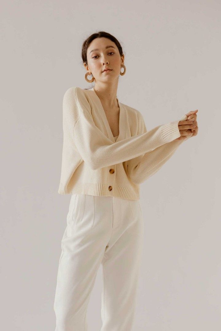White sweater set on sale