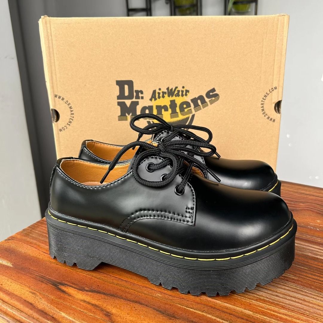 Dr.martens 1461 Quad 厚底馬丁靴男女同款, 女裝, 鞋, 靴- Carousell