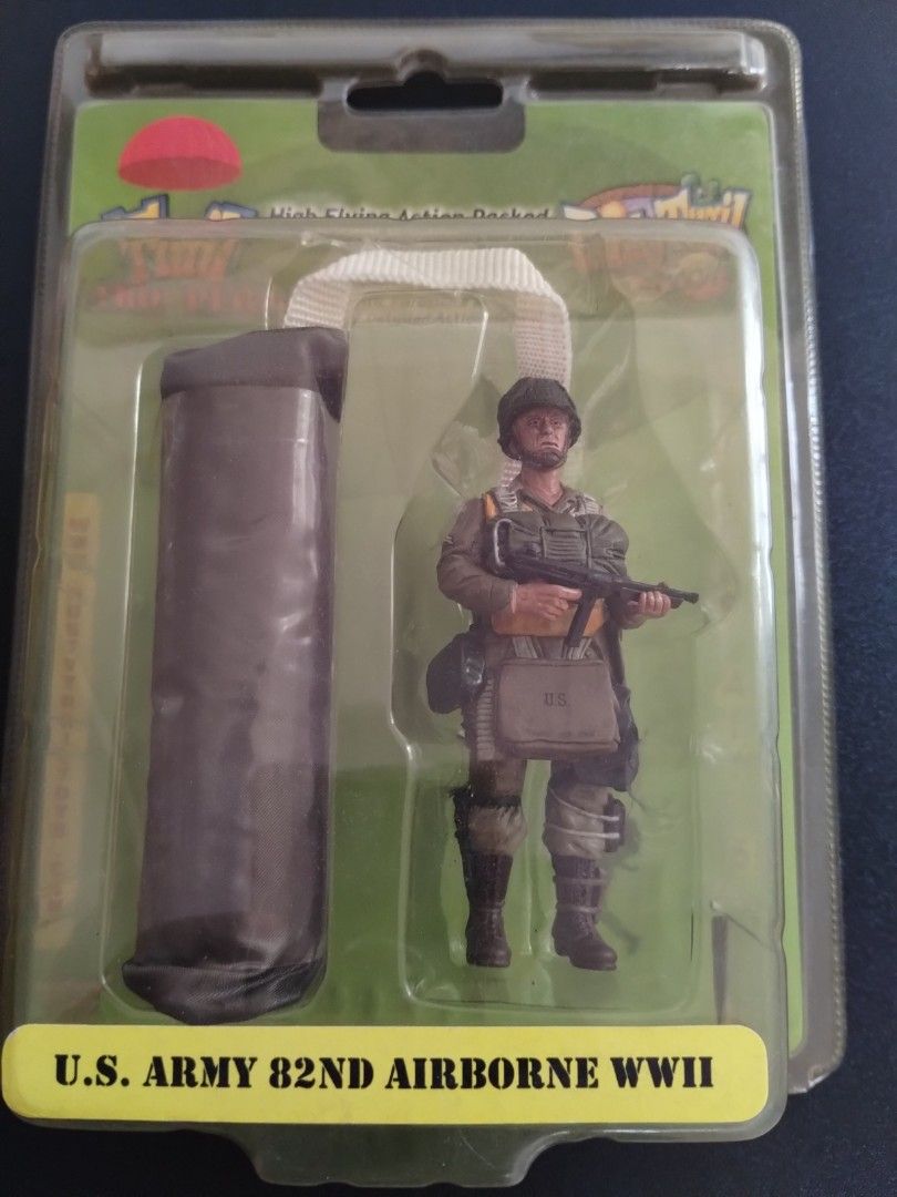Dusty Trail Toys Trail Troopers US Army 82nd Airborne 3.75 inch Parachute Action Figures