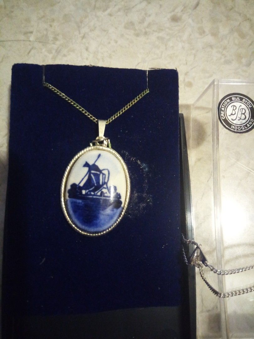 Dutch BJB Ceramic Pendant Unused From Holland Women s Fashion