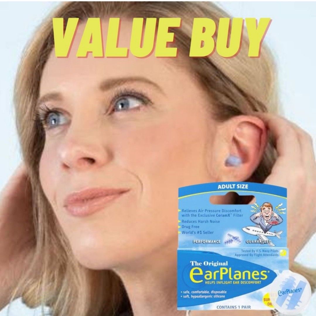 Earplanes Air Pressure Ear Plugs, Beauty & Personal Care, Ear Care on