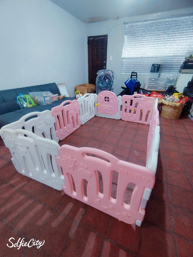 Eduplay Safety Fence with Puzzle Mat, Babies & Kids, Baby Nursery