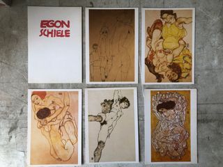 Egon Schiele Art 16 x 11cm Postcards  Unused