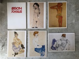 Egon Schiele Art Unused 16 x 11cm Postcards