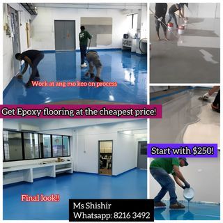 Epoxy at cheap price!!  6 month warranty! #nippon #Epoxy #clearepoxy #floorepoxy #pipe paint #roompaint #house #worker #HDB #CONDO  #BTO  #house  #plaster #cheappaint
