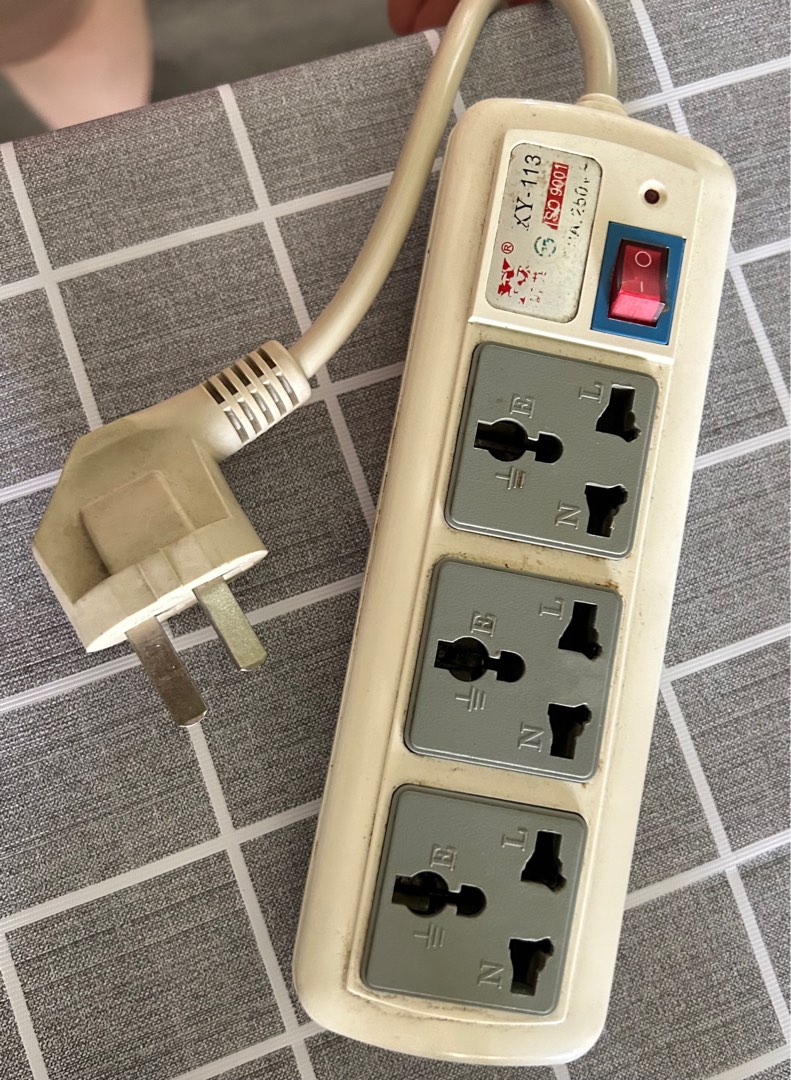 Extension cord plug, TV & Home Appliances, Electrical, Adaptors ...