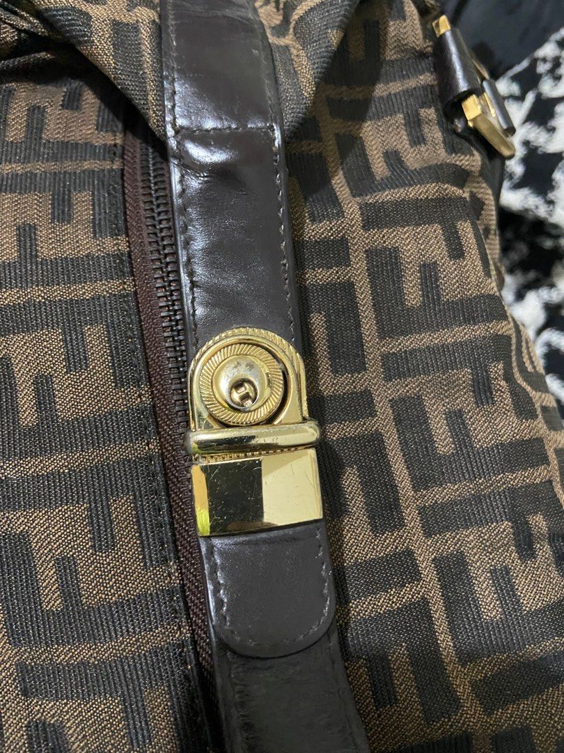 Fendi, Bags, Fendi Vintage Zucca Combination Lock Doctor Bag