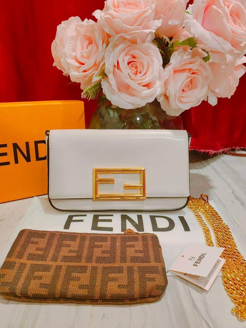 Replica Fendi Wallet On Chain With Pouches Black