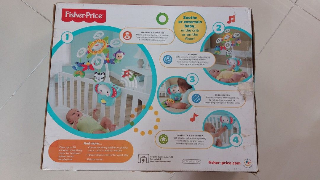 Fisher price crib to floor mobile cheap
