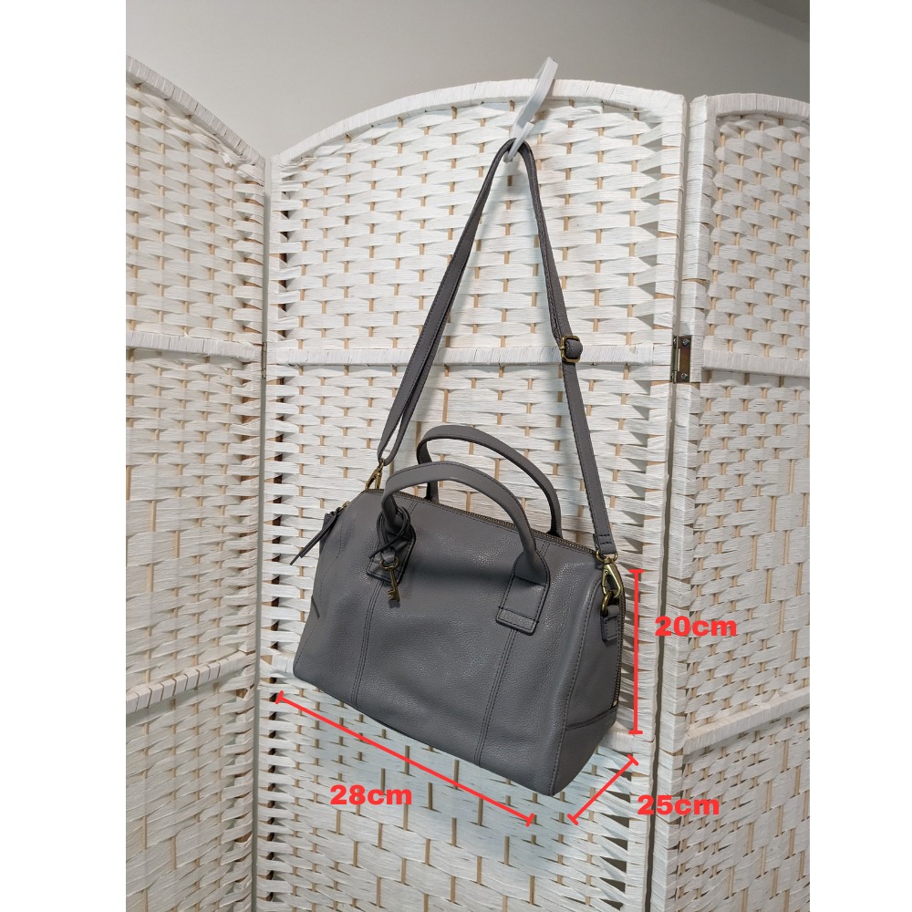Fossil jori online large satchel grey
