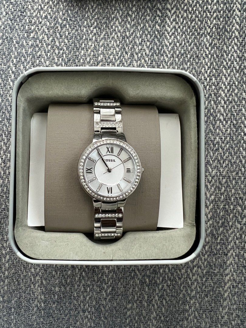 Fossil virginia stainless steel watch online