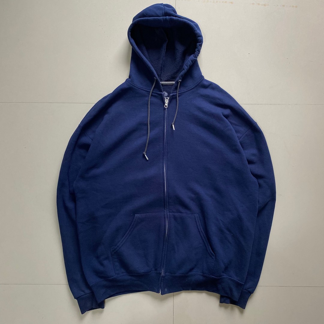 Fruit of the loom navy hoodie clearance