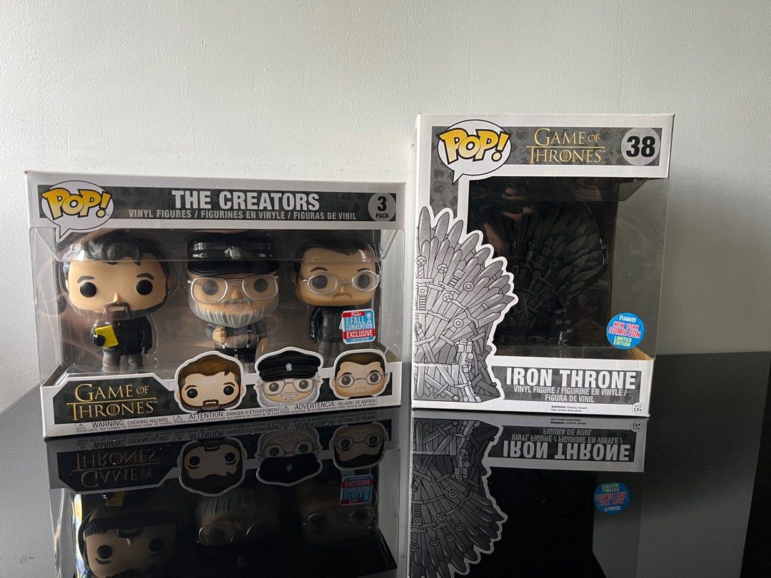 Game of Thrones The Creators Funko Pop Set boxes not in good
