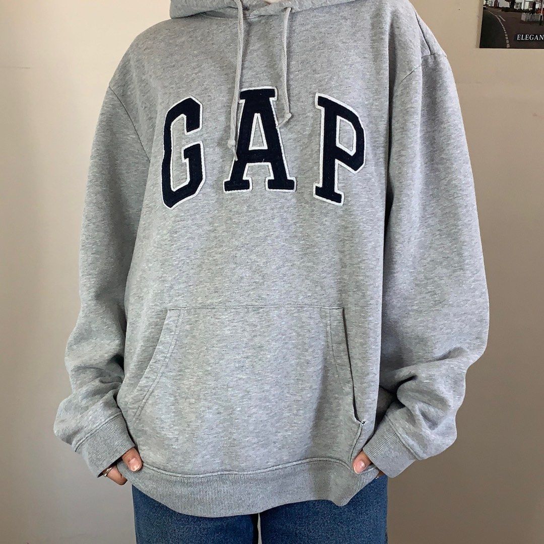 GAP Hoodie Jacket Light Grey Women s Fashion Coats Jackets and