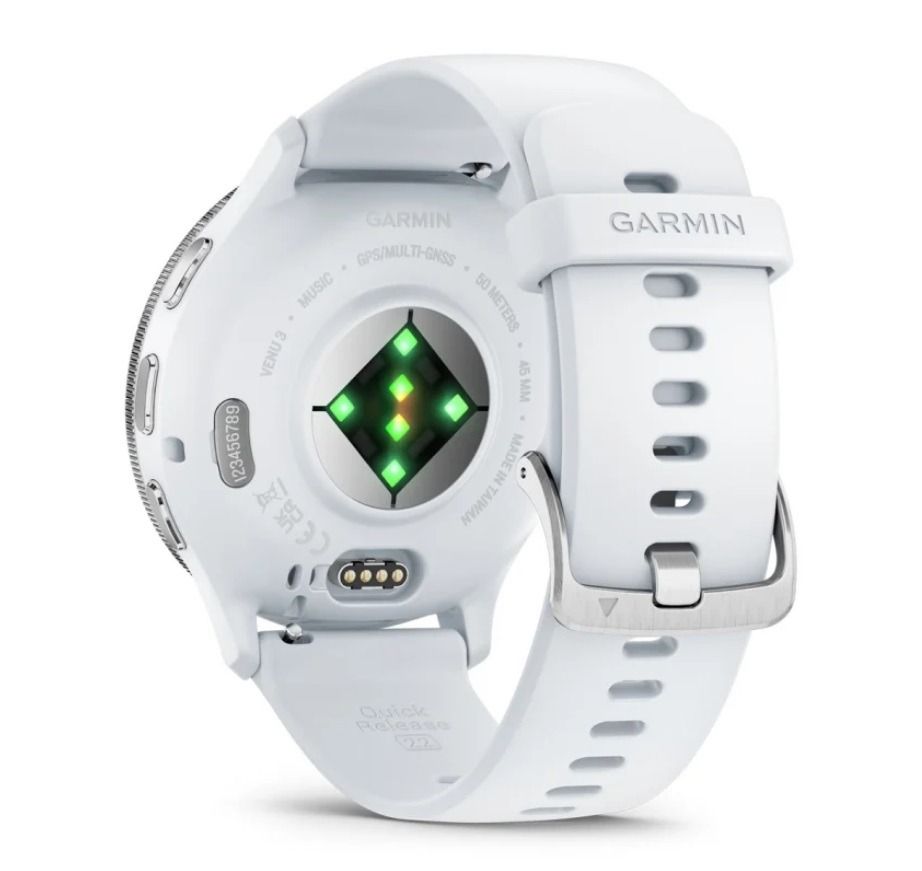 Garmin vivoactive 3 smartwatch top with stainless steel bezel