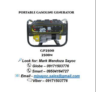 Gasoline Engine Portable Generator