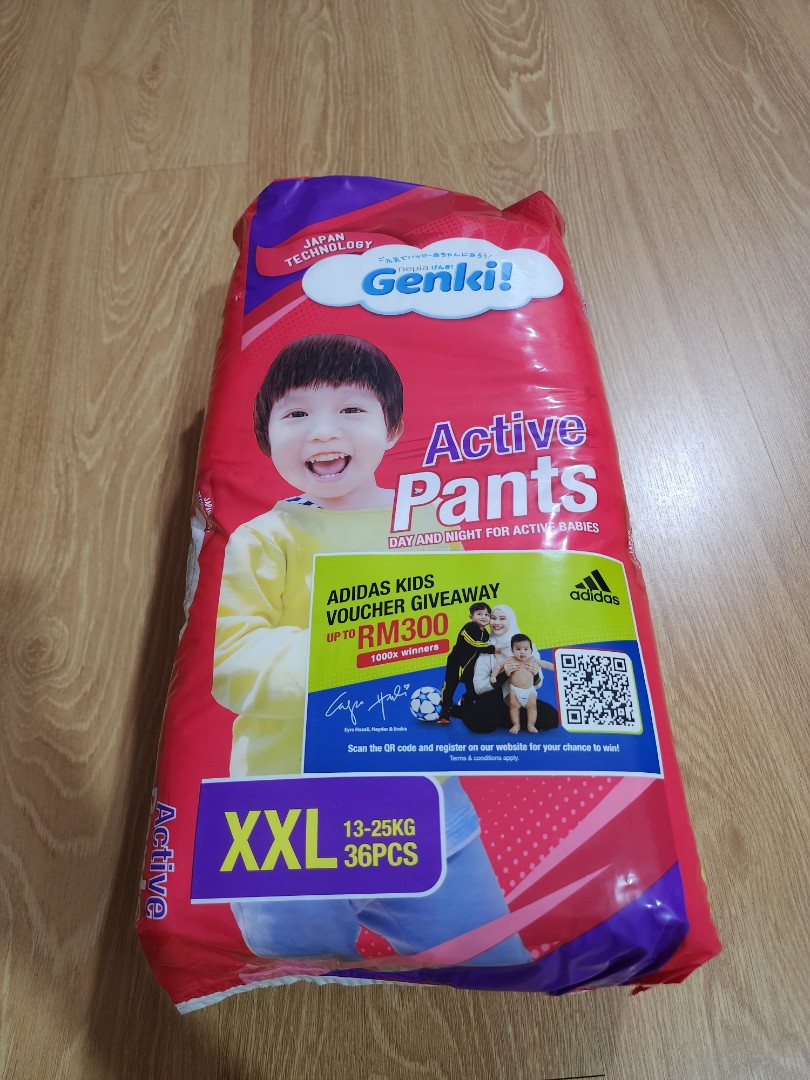 Genki Active Pants XXL, Babies & Kids, Bathing & Changing, Diapers ...