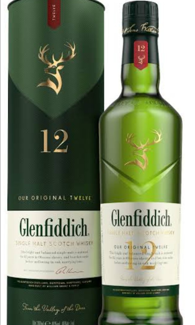 Glenfiddich 12 single malt, 嘢食& 嘢飲, 酒精飲料- Carousell