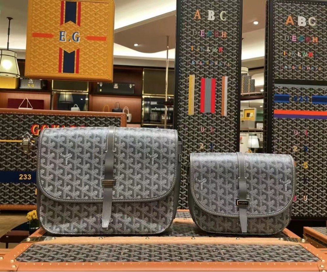 Goyard Messenger Bag Grey, Luxury, Bags & Wallets on Carousell