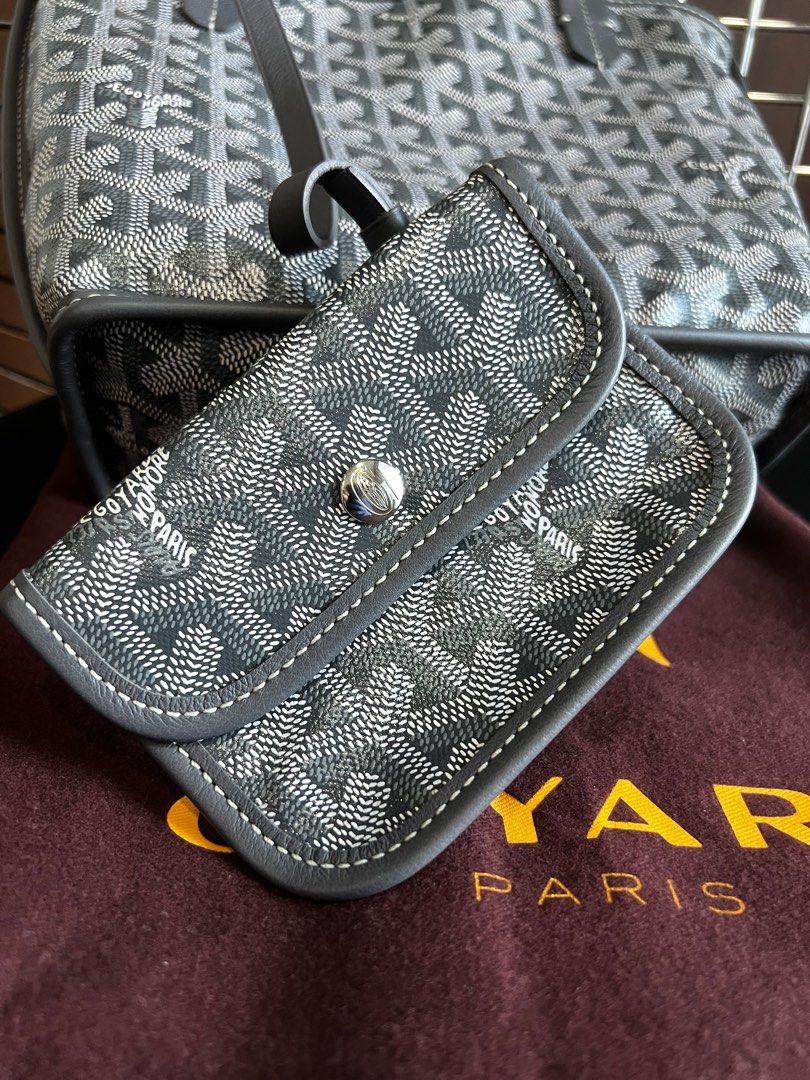 Anjou leather mini bag Goyard Grey in Leather - 34895314