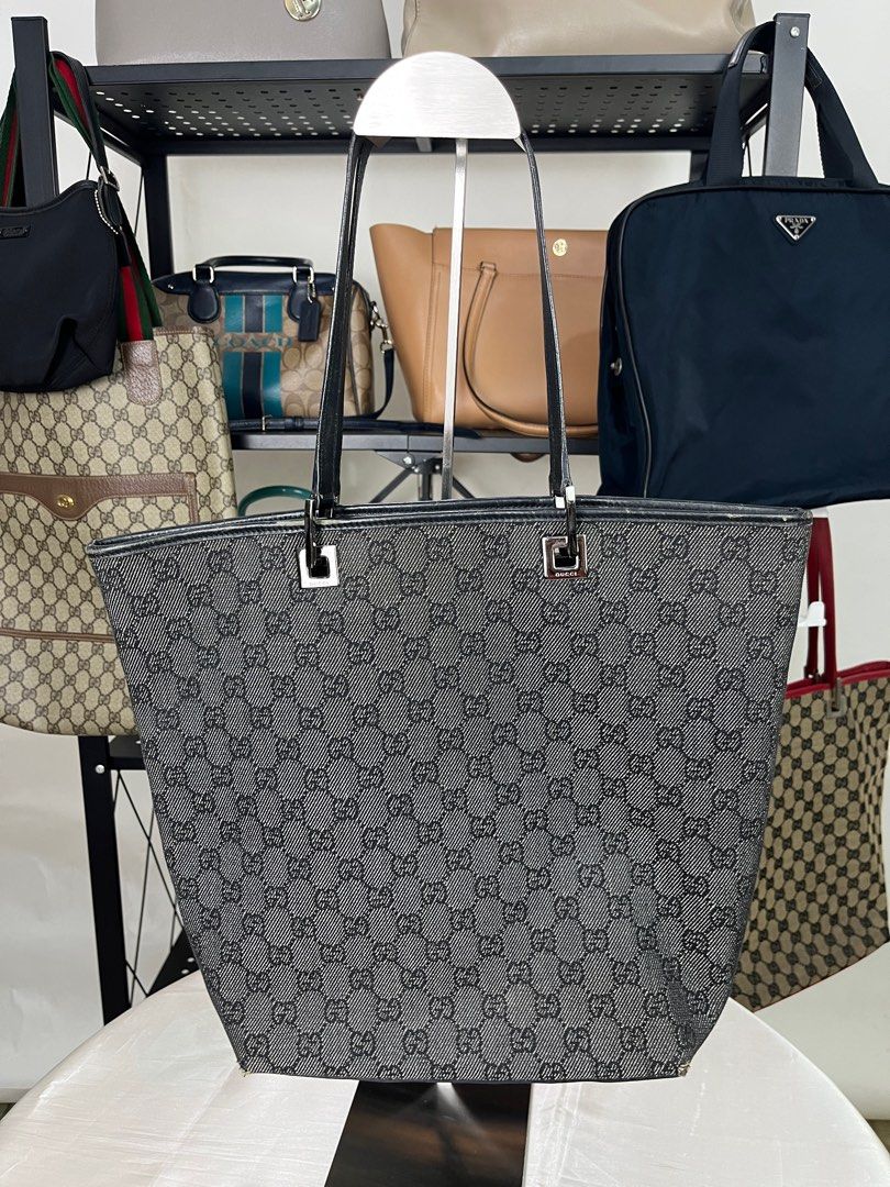 Gucci black tote bag best sale