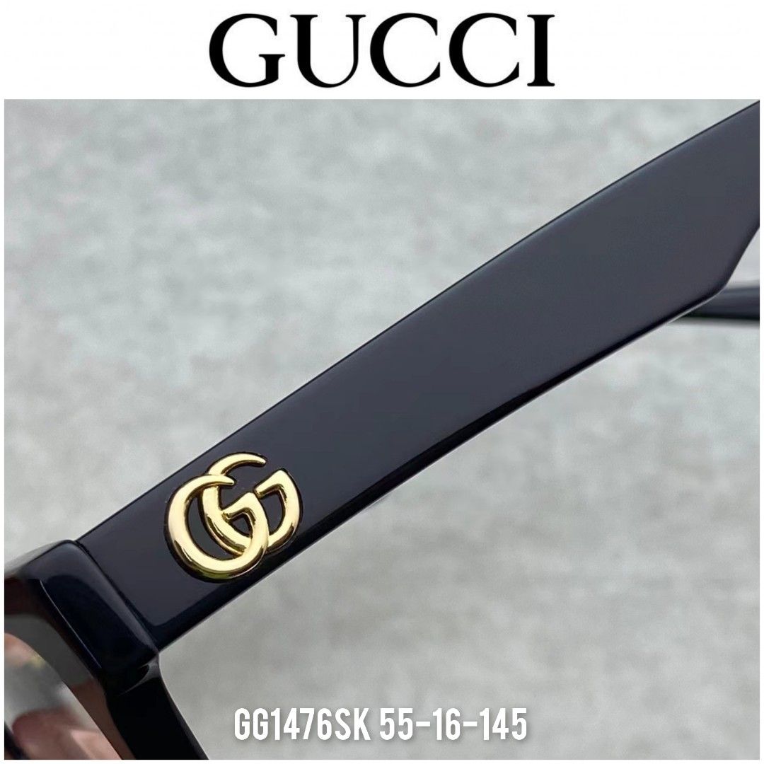 Gucci gg1376ok rectangular spectacles glasses, Women's Fashion, Watches ...