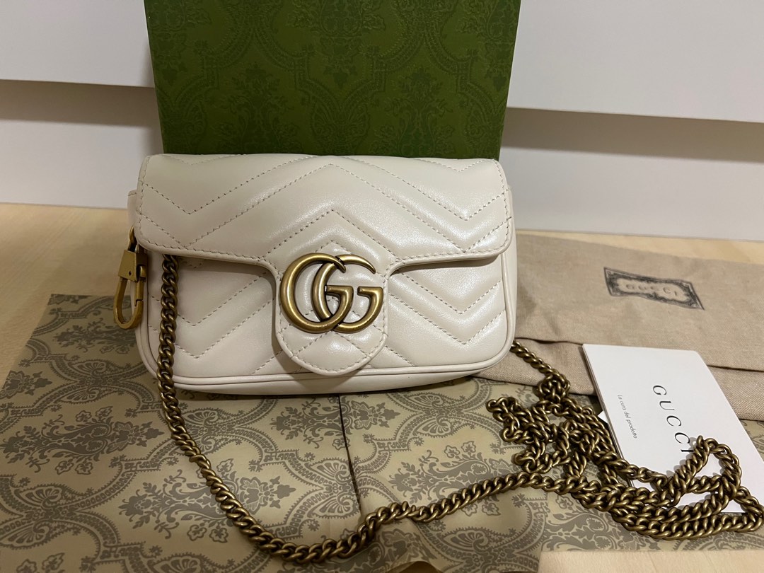 Gucci super mini marmont, Luxury, Bags & Wallets on Carousell