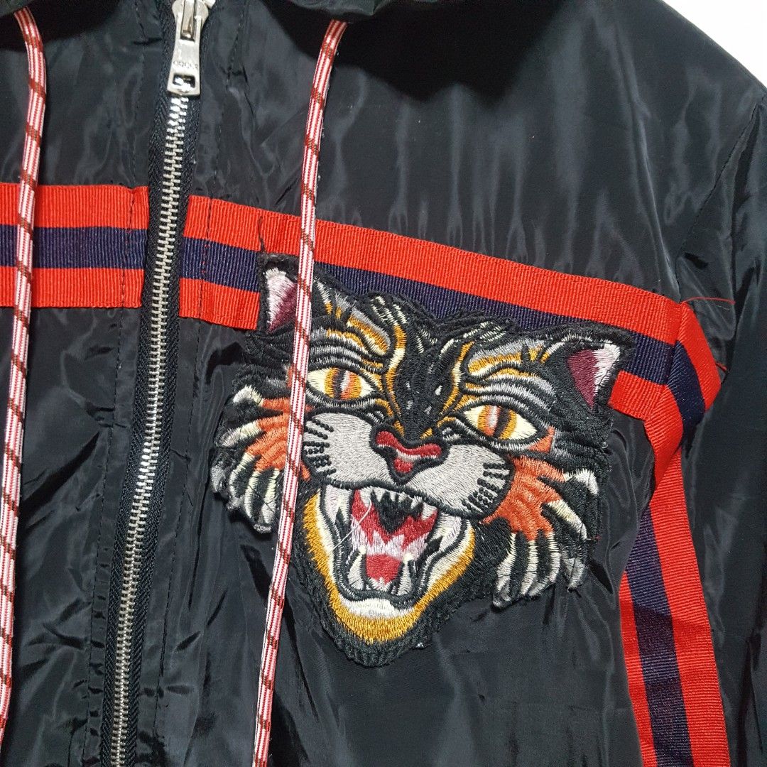 Gucci angry cat windbreaker top