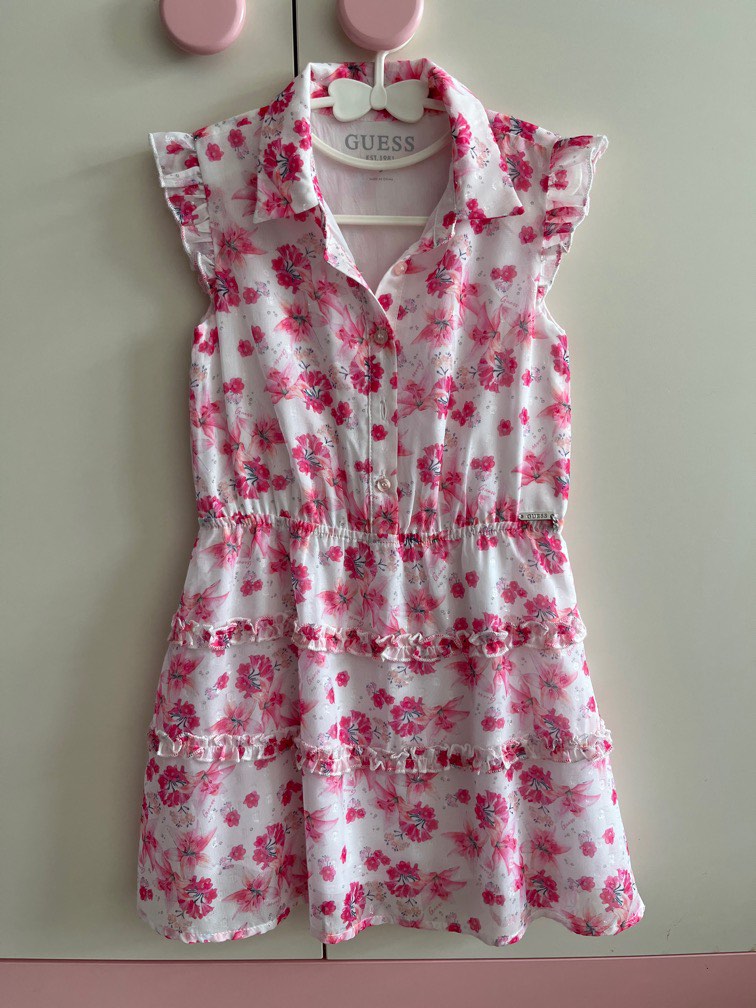 Authentic Guess Pink Floral Dress Size 5