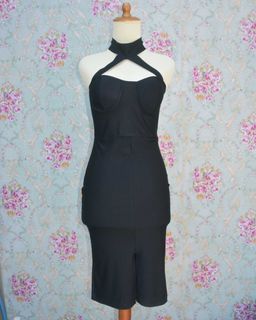 Halter Neck Midi Dress