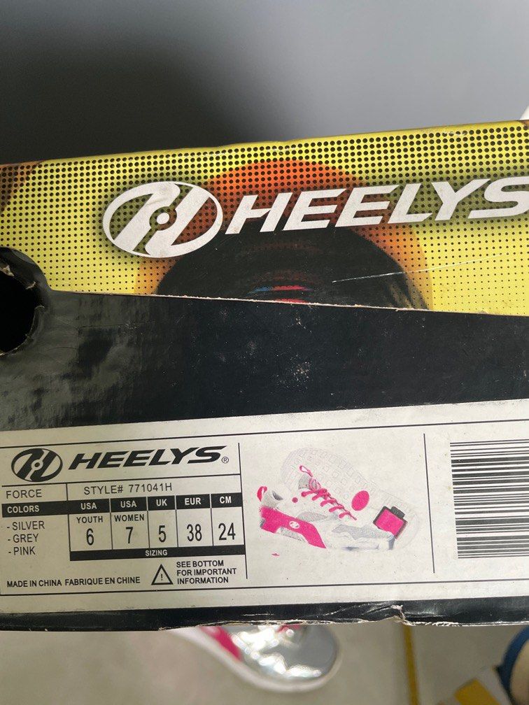 Heelys big kid size chart on sale